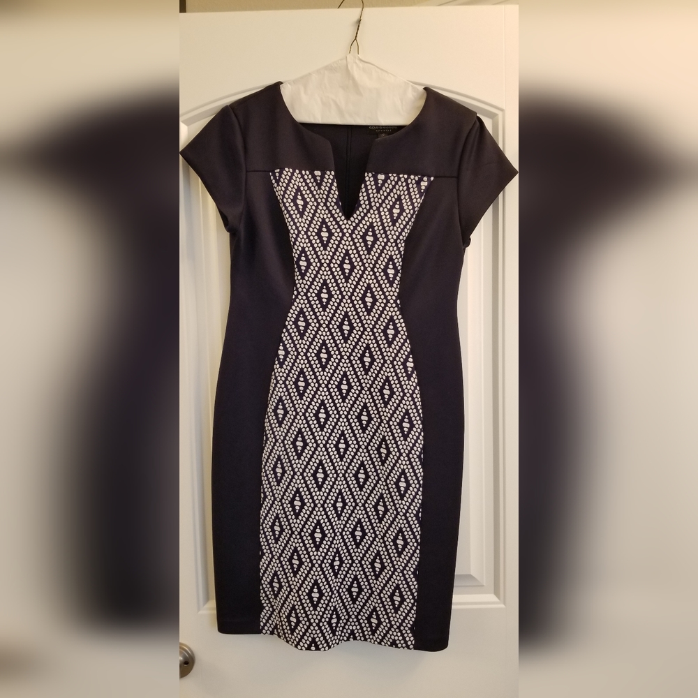 Navy and white Dress